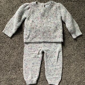 GAP Speckled Knit Sweater Set
